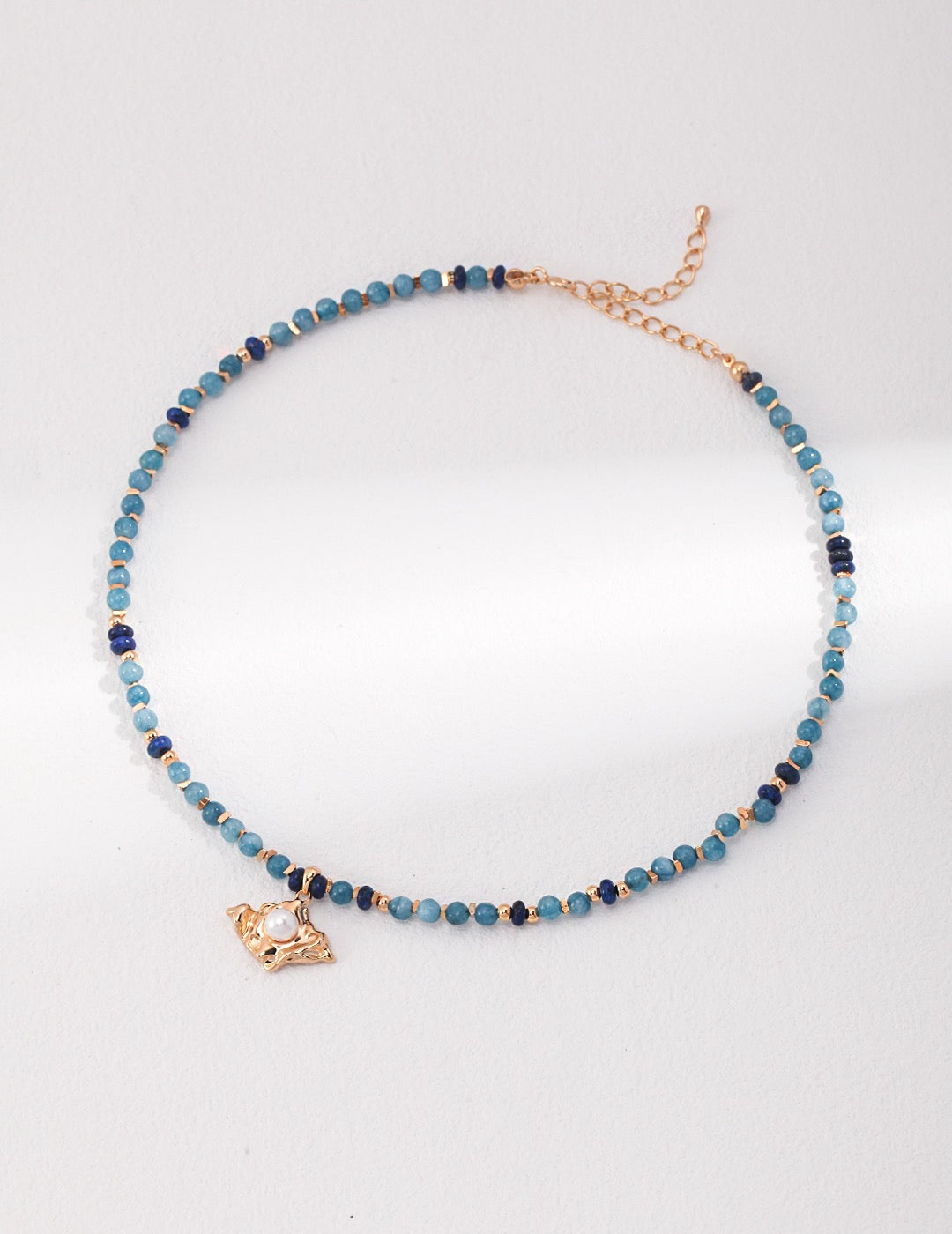 Azure Pearl Necklace
